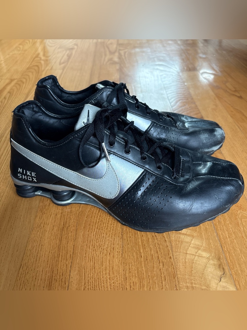 Nike Shox Deliver Sneakers Vintage Running Shoes Mens Size 11.5 ‘08 Black Silver